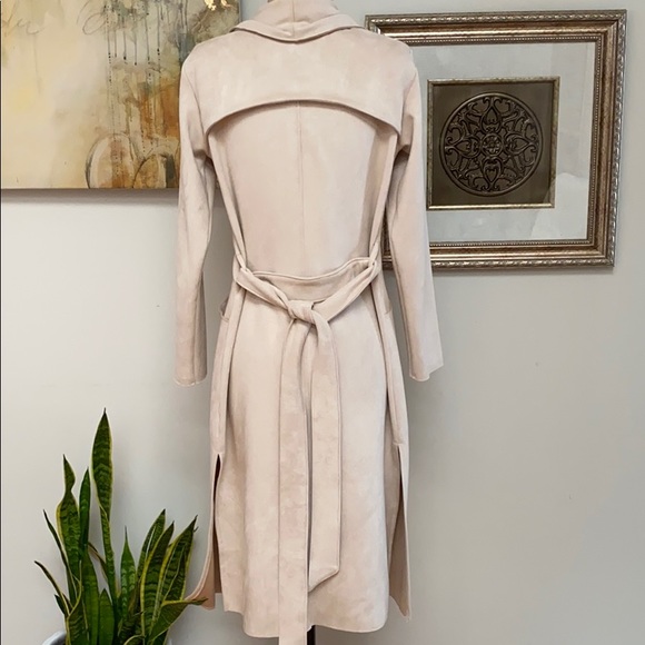 Rebecca King Long Suede Coat, Small - Picture 4 of 6